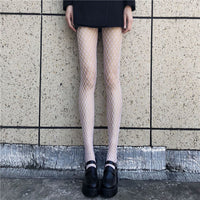 Women Anime Cosplay Lolita Girls Tights Black Sexy High Waist Fishnet Nylon Stocking Mesh Hosiery Pantyhose Lingerie Accessories