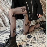 Women Anime Cosplay Lolita Girls Tights Black Sexy High Waist Fishnet Nylon Stocking Mesh Hosiery Pantyhose Lingerie Accessories