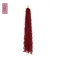 Nu Locs Crochet Hair 36 24 18 Inch 21 Strands Faux Locs Extension Soft Goddess Braiding Dreadlocks Hair For Black Women