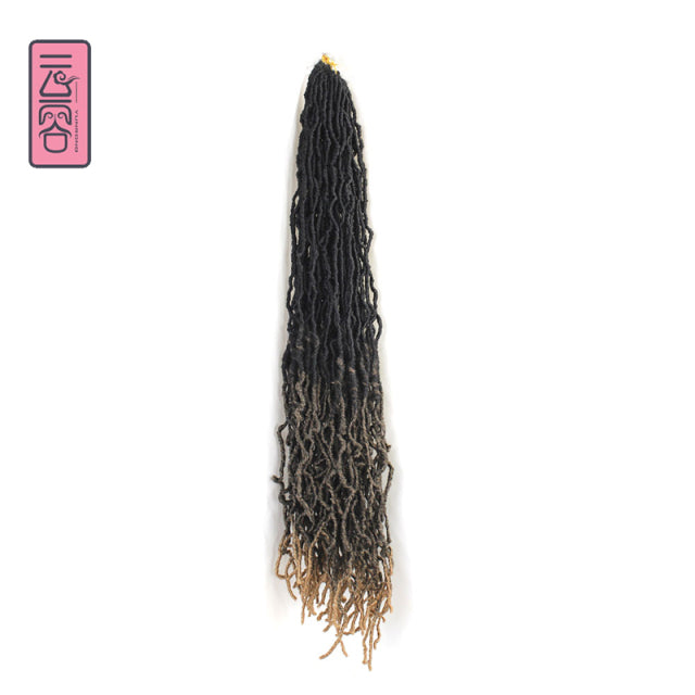 Nu Locs Crochet Hair 36 24 18 Inch 21 Strands Faux Locs Extension Soft Goddess Braiding Dreadlocks Hair For Black Women