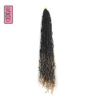 Nu Locs Crochet Hair 36 24 18 Inch 21 Strands Faux Locs Extension Soft Goddess Braiding Dreadlocks Hair For Black Women