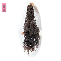 Nu Locs Crochet Hair 36 24 18 Inch 21 Strands Faux Locs Extension Soft Goddess Braiding Dreadlocks Hair For Black Women