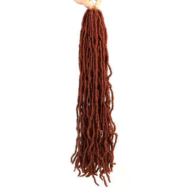 Nu Locs Crochet Hair 36 24 18 Inch 21 Strands Faux Locs Extension Soft Goddess Braiding Dreadlocks Hair For Black Women