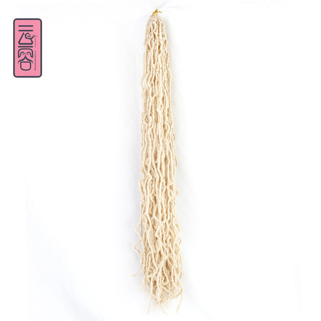 Nu Locs Crochet Hair 36 24 18 Inch 21 Strands Faux Locs Extension Soft Goddess Braiding Dreadlocks Hair For Black Women