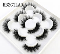 NEW 5 pairs 3D mink false eyelashes natural makeup eyelash extension