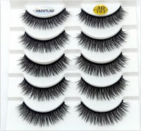 NEW 5 pairs 3D mink false eyelashes natural makeup eyelash extension