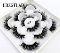 NEW 5 pairs 3D mink false eyelashes natural makeup eyelash extension