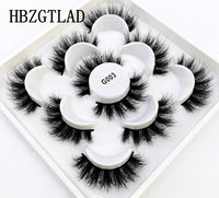 NEW 5 pairs 3D mink false eyelashes natural makeup eyelash extension