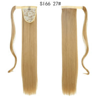 22inch Long Straight Clip in Hair Tail Nature FaKe Ponytail Extension Hairpiece With Hairpins High Temperature Synthetic Ponytai