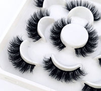 NEW 5 pairs 3D mink false eyelashes natural makeup eyelash extension