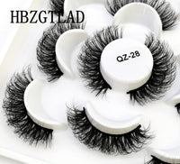 NEW 5 pairs 3D mink false eyelashes natural makeup eyelash extension