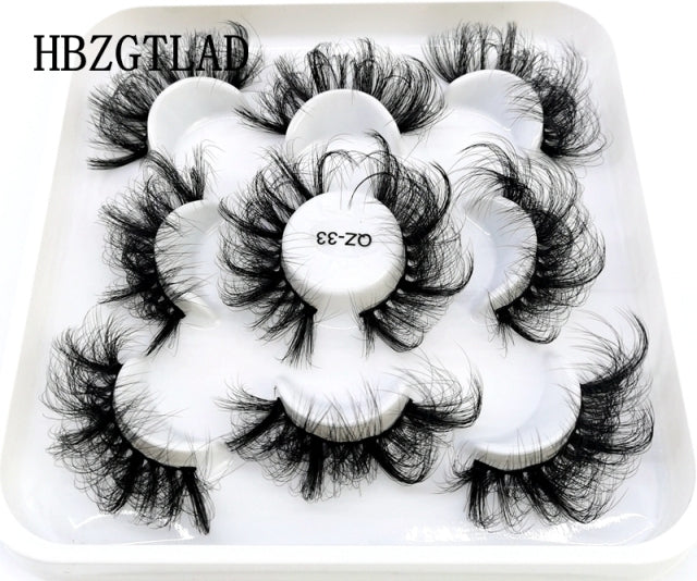 NEW 5 pairs 3D mink false eyelashes natural makeup eyelash extension