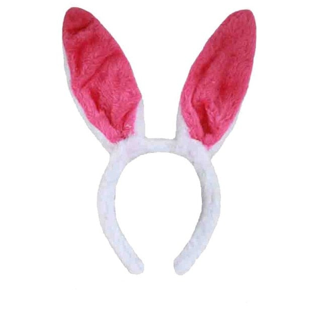 Gothic Lolita Maid Women Girl's Ruffles Lace Headband Plush Cat Ears Ribbon Bell Lolita Cosplay Hair Hoop