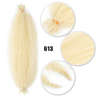 Kinky Marley Braiding Hair Springy Afro Twist Crochet Hair Bulk Extensions Faux Locs Marely Braid For African Women