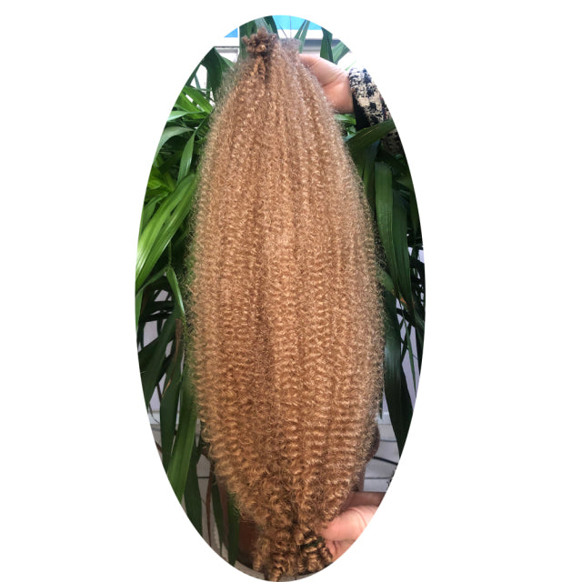 Kinky Marley Braiding Hair Springy Afro Twist Crochet Hair Bulk Extensions Faux Locs Marely Braid For African Women
