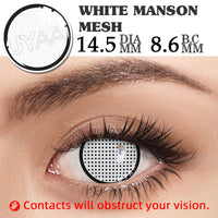 UYAAI 1Pairs Yearly Colored Contact Lenses Cosplay Beauty Makeup Anime Accessories Blue Green Pink Lenses Halloween Anime Lenses