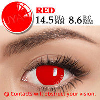 UYAAI 1Pairs Yearly Colored Contact Lenses Cosplay Beauty Makeup Anime Accessories Blue Green Pink Lenses Halloween Anime Lenses