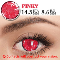 UYAAI 1Pairs Yearly Colored Contact Lenses Cosplay Beauty Makeup Anime Accessories Blue Green Pink Lenses Halloween Anime Lenses