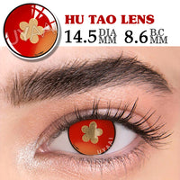 UYAAI 1Pairs Yearly Colored Contact Lenses Cosplay Beauty Makeup Anime Accessories Blue Green Pink Lenses Halloween Anime Lenses