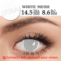 UYAAI 1Pairs Yearly Colored Contact Lenses Cosplay Beauty Makeup Anime Accessories Blue Green Pink Lenses Halloween Anime Lenses