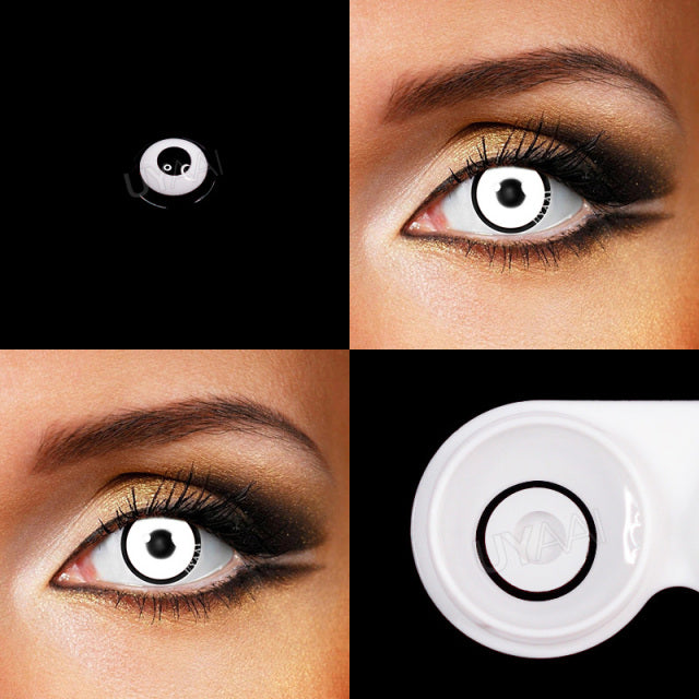 UYAAI 1Pairs Yearly Colored Contact Lenses Cosplay Beauty Makeup Anime Accessories Blue Green Pink Lenses Halloween Anime Lenses