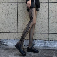 Women Breathable Cute Black White Kitty Cat Nightclub Kawaii Lolita Pantyhose Sexy Tights High Waist Stocking Fishnet Girls Gift