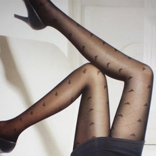 Sexy Women Pantyhose Tights Seamless Sexy Lace Mesh Fishnet Pantyhose Nylon Polka Dot Print Summer Tight Stocking Female Hosiery