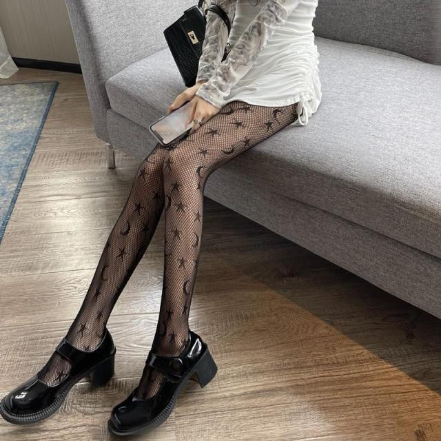 Snake Tights Women Anime Pantyhose 2022 Fashion Pattern Fishnet Stockings Sexy Harajuku Hosiery Nylon Women's Lolita G Tights