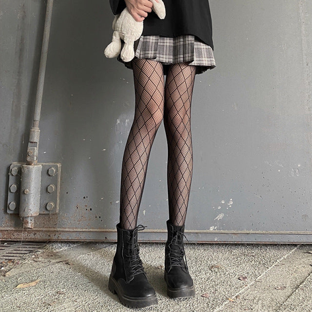 Snake Tights Women Anime Pantyhose 2022 Fashion Pattern Fishnet Stockings Sexy Harajuku Hosiery Nylon Women's Lolita G Tights