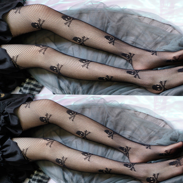 Snake Tights Women Anime Pantyhose 2022 Fashion Pattern Fishnet Stockings Sexy Harajuku Hosiery Nylon Women's Lolita G Tights