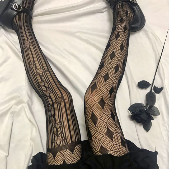 Snake Tights Women Anime Pantyhose 2022 Fashion Pattern Fishnet Stockings Sexy Harajuku Hosiery Nylon Women's Lolita G Tights