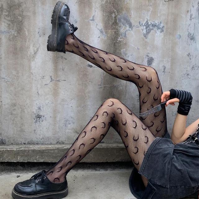 Snake Tights Women Anime Pantyhose 2022 Fashion Pattern Fishnet Stockings Sexy Harajuku Hosiery Nylon Women's Lolita G Tights