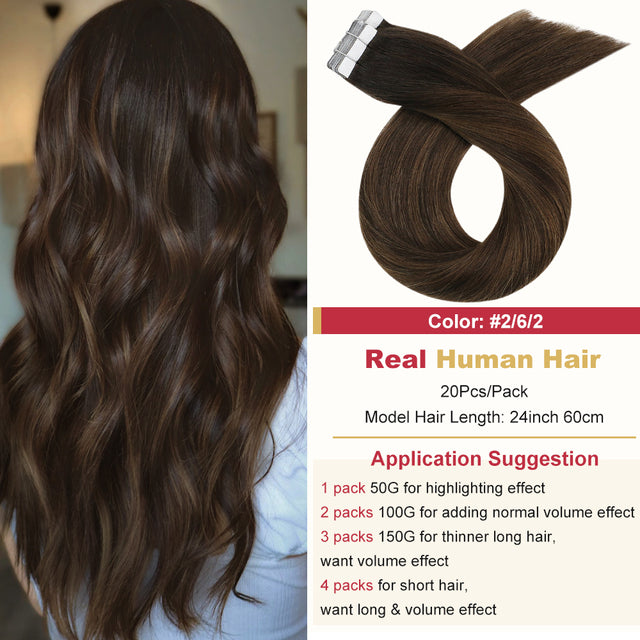 テープインヘアエクステンションバレイヤージュオンブルマシンレミー本物の人毛目に見えないシームレス PU スキン横糸ストレート