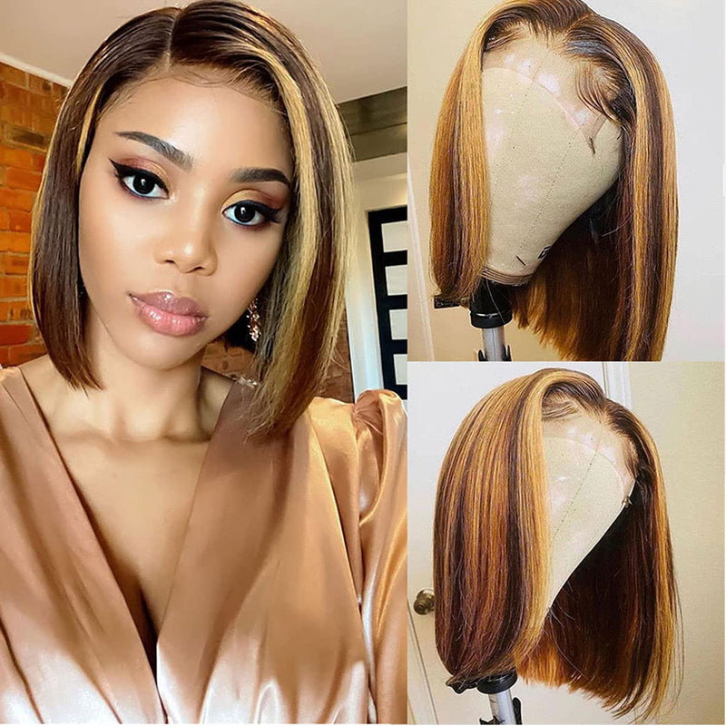 The Allure of P4/27 Highlight Color Lace Front Wigs