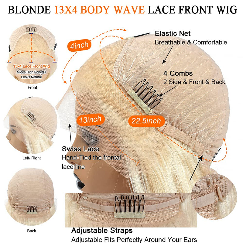 Blonde Lace Front Wig Human Hair