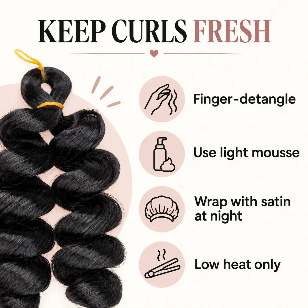 French curl braiding hair care guide