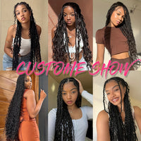 8 Pcs Brazilian Wool Braiding Hair – Acrylic Yarn for Crochet Box Braids, Senegalese Twist & Faux Locs Extensions