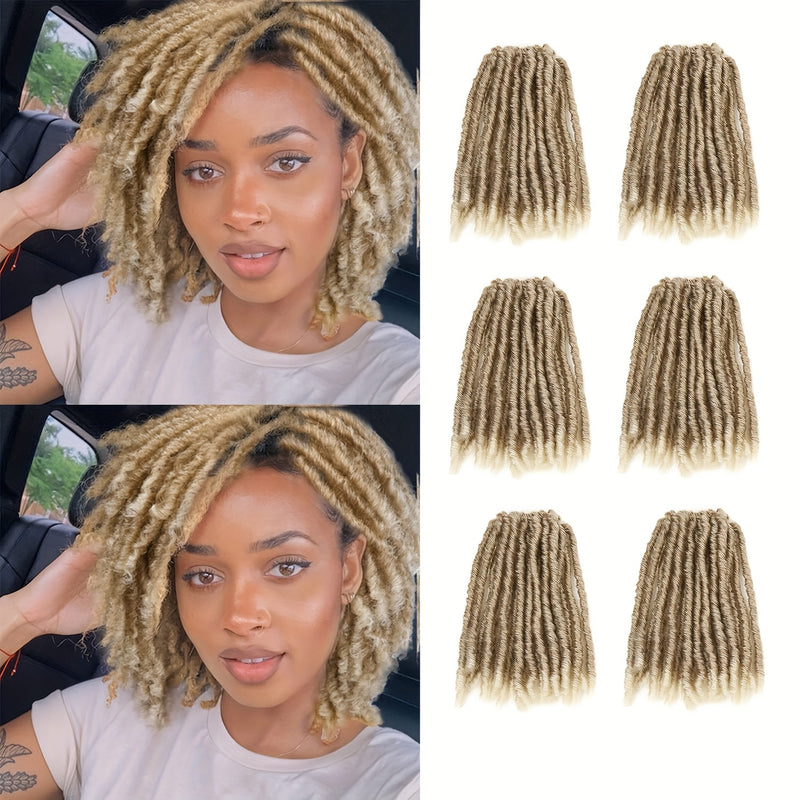 6 Packs of Dreadlock Locs 120 Strands Ombre 1B/30 Pre-Looped Crochet Hair