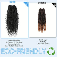 Goddess Passion Twist Crochet Hair 14 Inch 3 Packs Passion Twist Crochet Hair With Curly Ends Boho Style Passion Twist Hair Pre Twisted Short Twist Hair Crochet Braids For Women