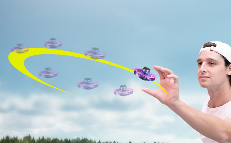 Fidget Spinner Mini Drone LED UFO Type Flying Helicopter Spinner