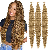 Deep Wave Synthetic Braiding Hair – 3PCS 32″ Ocean Wave Crochet Hair Extensions