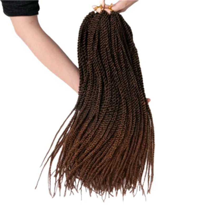 18" Ombre Synthetic Crochet Braids – Senegalese Twist Hair Extensions
