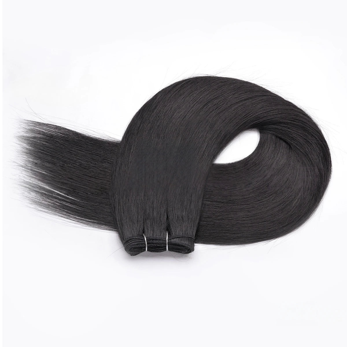 Silky Straight Hair Extensions – Soft, Natural Human Hair-Like Fiber (26” / 30”)