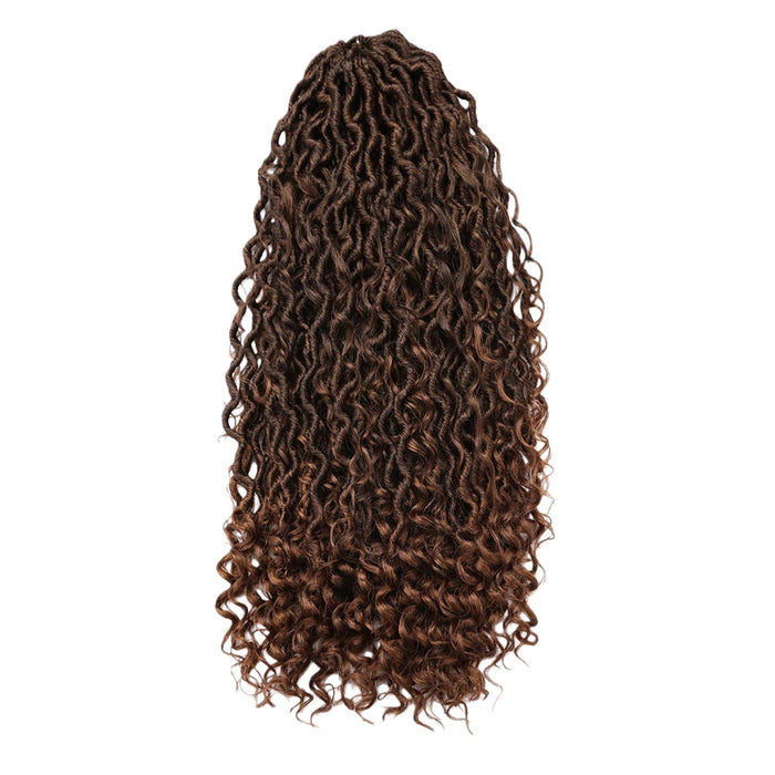 River Locs Crochet Hair Extensions – Curly Faux Locs Braids for Boho / Hippie Style