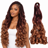 OT33 30 24 inch French curl braiding hair, model and hair bundle