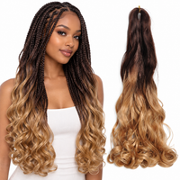 OT4 27 24 inch French curl braiding hair, model and hair bundle