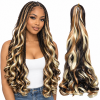 P2 27 613 24 inch French curl braiding hair, model and hair bundle
