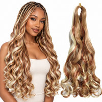 P27 30 613 24 inch French curl braiding hair, model and hair bundle