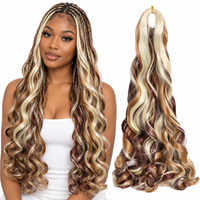 P27 33 613 24 inch French curl braiding hair, model and hair bundle