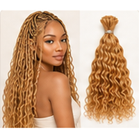 #27 Blonde Water Wave virgin human hair for boho braids lifestyle